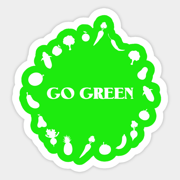 Vegan Go Green Awareness Sticker by JevLavigne